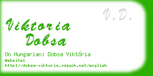 viktoria dobsa business card